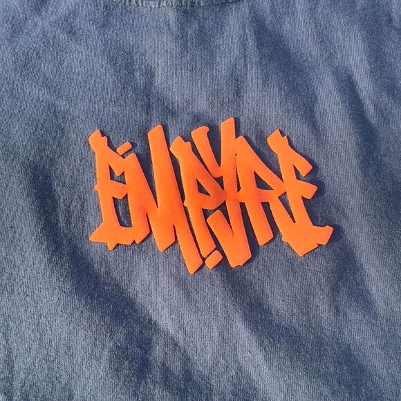 Empyre Men's Blue and Orange T-shirt - Picture 2 of 4